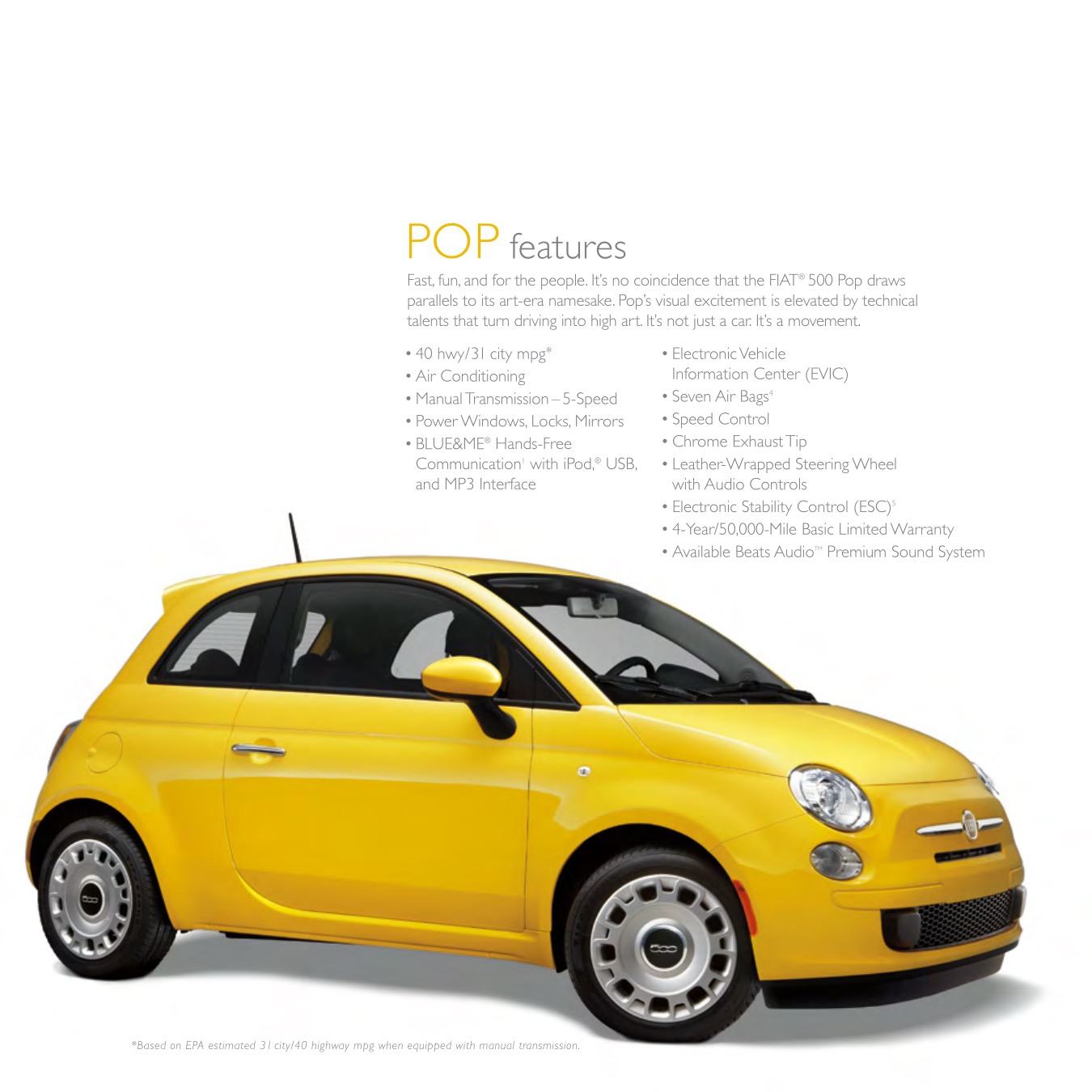 2015 Fiat 500 Brochure Page 80